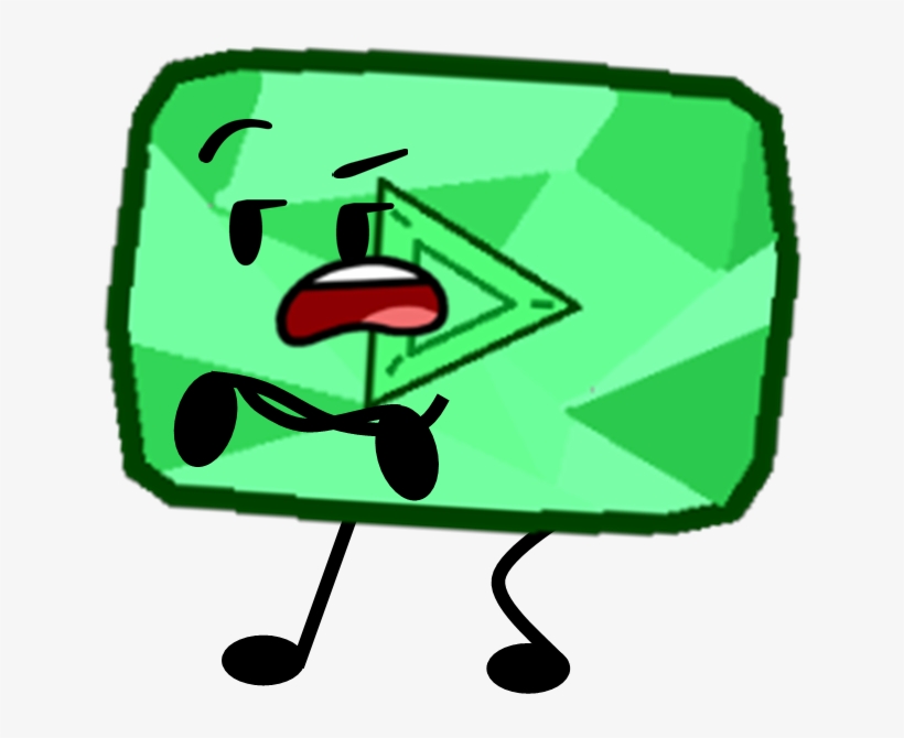 Emerald Play Button Pose - Youtube Play Buttons, transparent png #202399