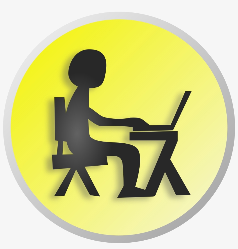 This Free Icons Png Design Of Working With Laptop, transparent png #202510