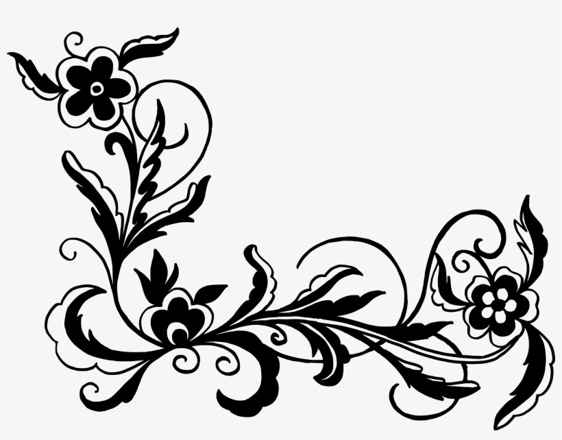 Free Download - Floral Corner Vector Png, transparent png #202542