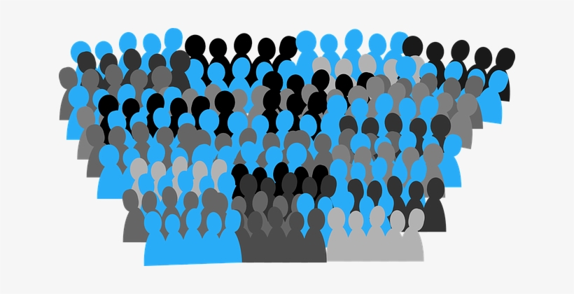 Unc Crowd Clip Art - Crowd Of People Clip Art, transparent png #202562