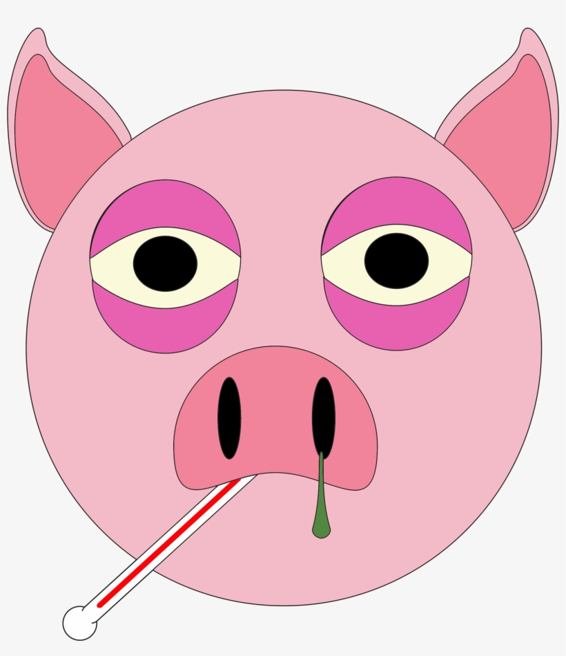 Many Of Us Are Now Owners Of Pet Pigs And Although - Sick Pig Clipart, transparent png #202633