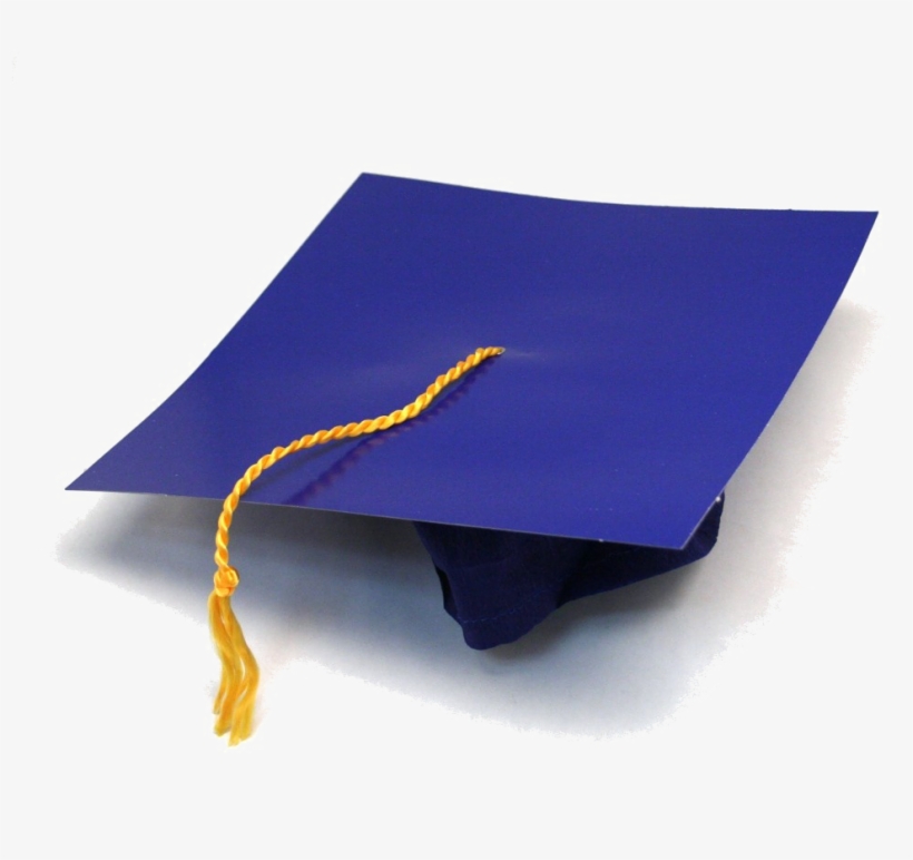 Graduation Cap Png Clipart - Blue And Gold Graduation Cap, transparent png #202728