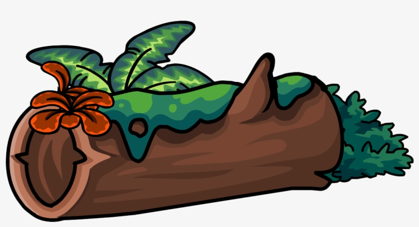 Mossy Log Furniture Icon Id 701 - Cartoon Log Png, transparent png #203083