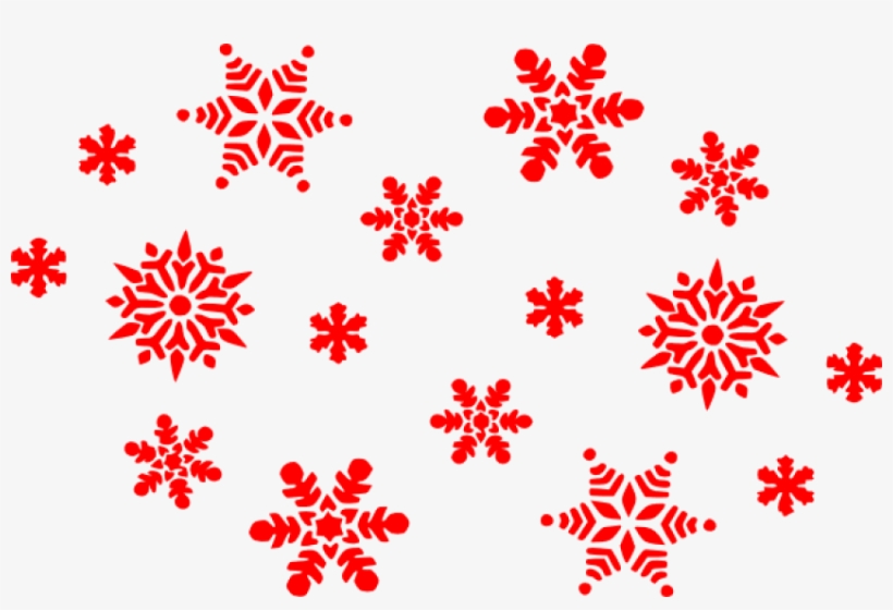 Snowflakes Transparent Red - Red Snowflakes Png, transparent png #203154