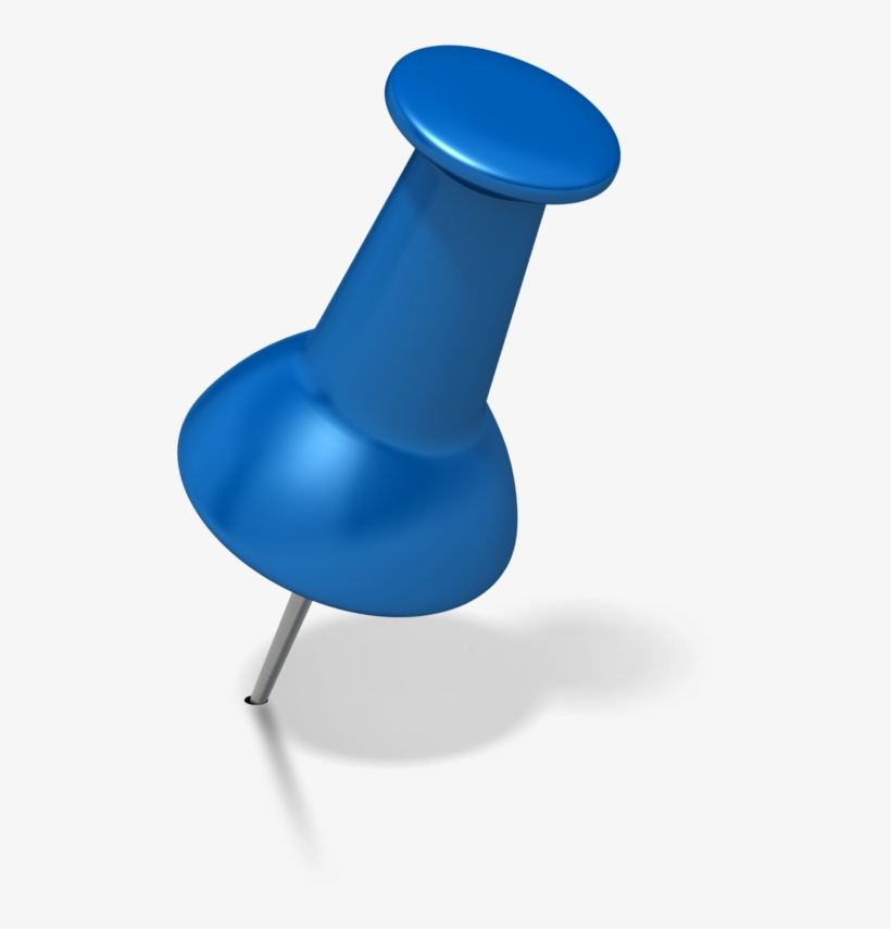 Welcome To Bump And Roll - Blue Push Pin Png, transparent png #203321