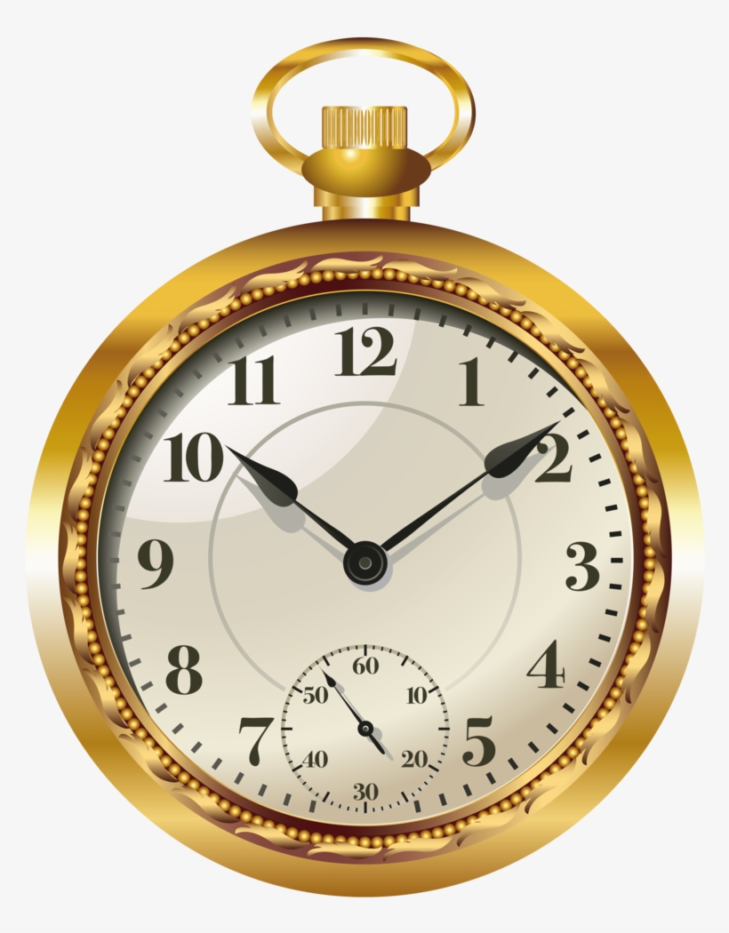 Pocket Watch Clock Png Clip Art - Clip Art Watch Png, transparent png #203352
