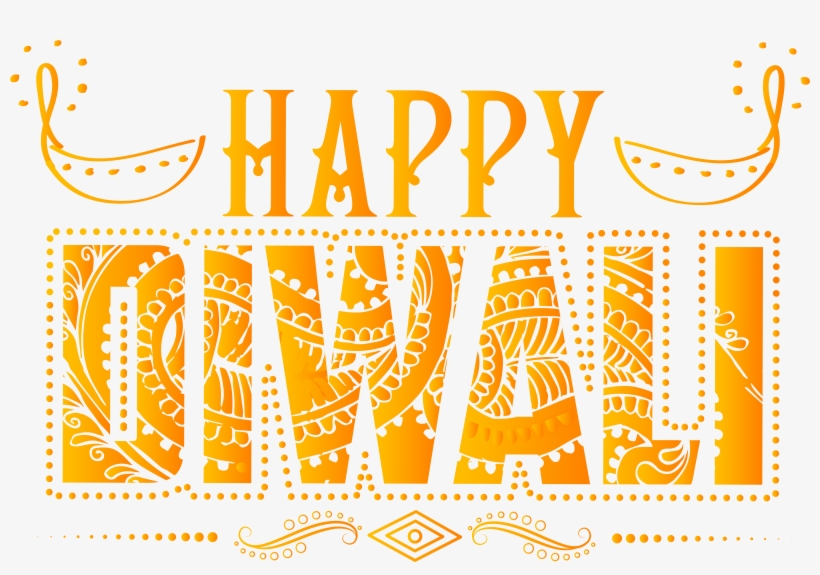 Happy Diwali Png Text, transparent png #203429