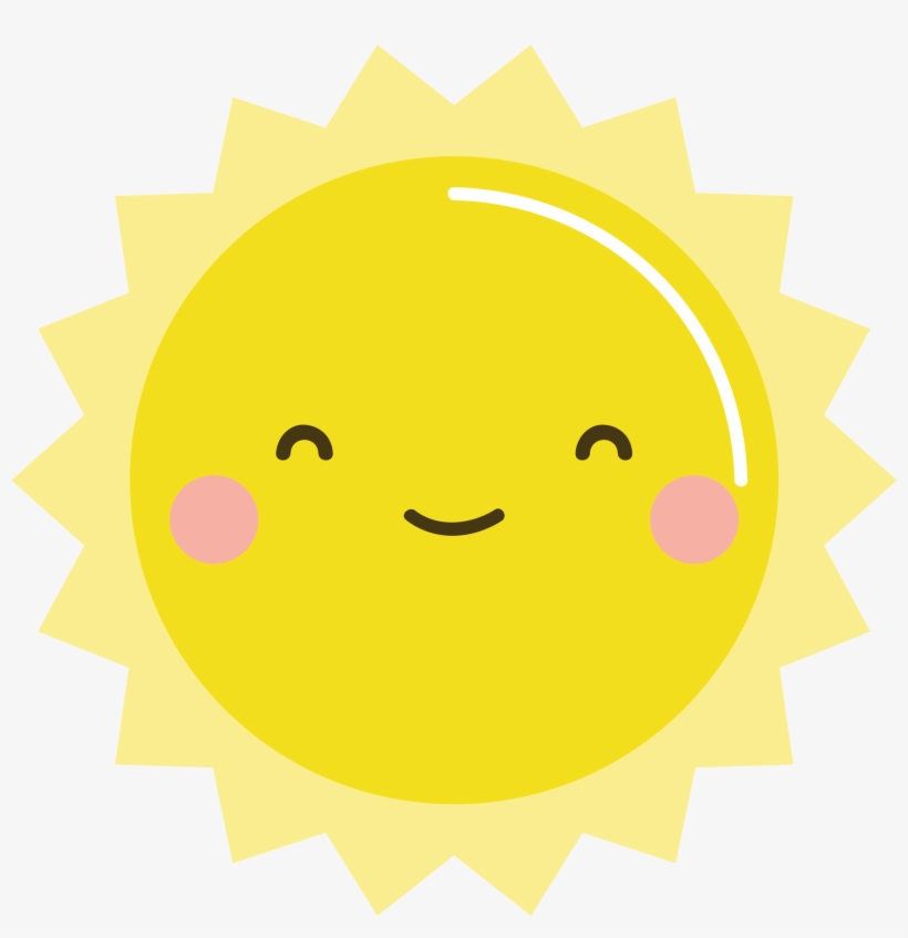 Free Kawaii Sun Clip Art /// - Kawaii Sun Clipart, transparent png #203522