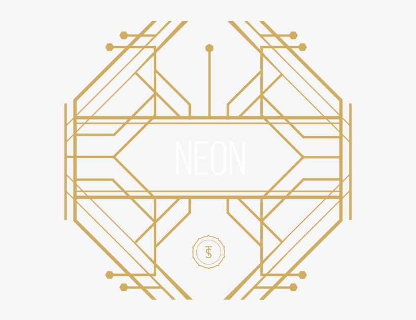 Neon Deco Frame, transparent png #203657