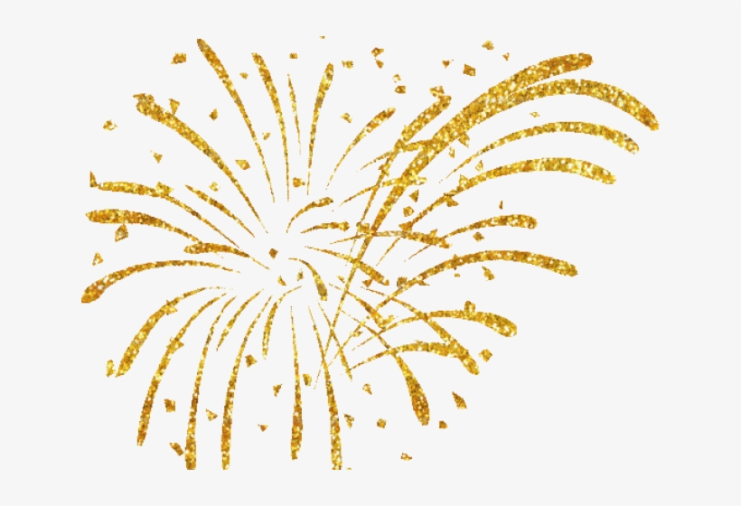 Fireworks Clipart Gold - Clip Art 4th Of July Fireworks, transparent png #203776