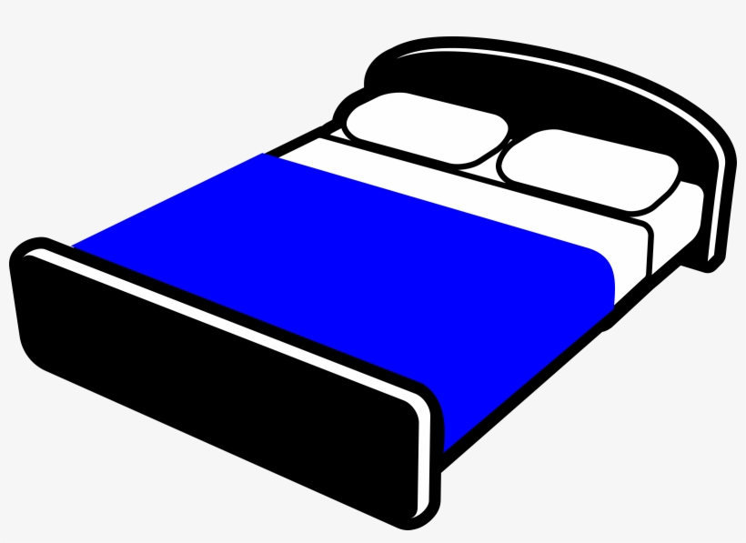This Free Icons Png Design Of Bed With Blue Blanket, transparent png #203959