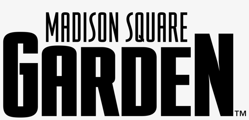 Madison Square Garden Logo Black And White - Madison Square Garden, transparent png #204053