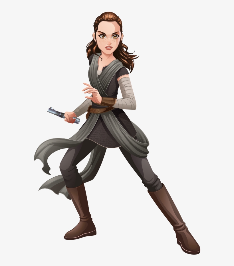 Star Wars Meme, Rey Star Wars, Star Wars Fan Art, Star - Star Wars Forces Of Destiny Rey, transparent png #204575