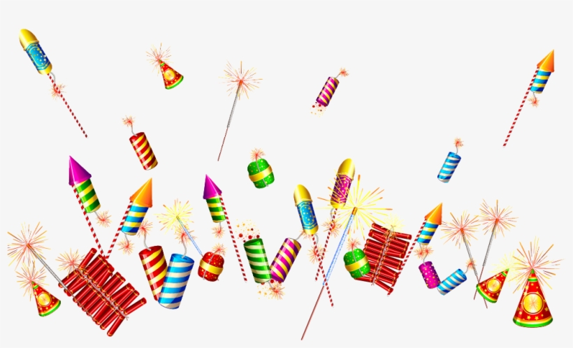 Diwali Crackers Free Png Image - Firecrackers Fireworks Png, transparent png #205128