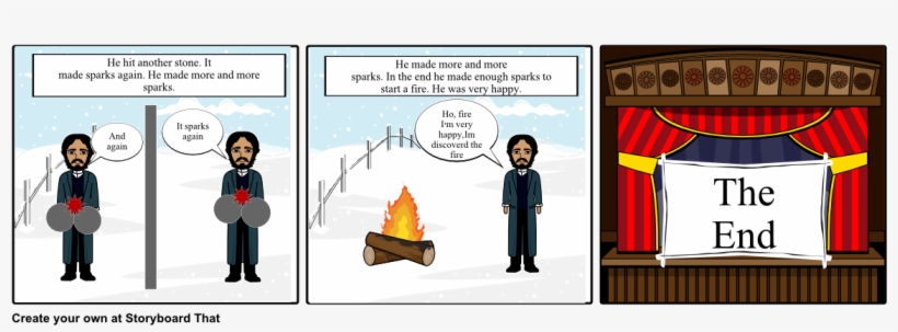 How Discoverd The Fire - Cartoon, transparent png #205280