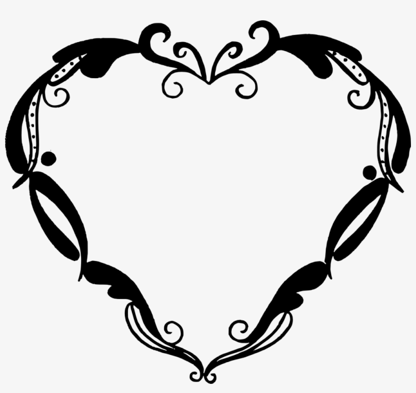 Png File Size - Heart Frame, transparent png #205282