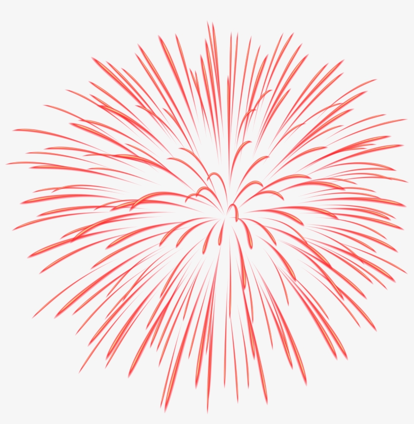 Red Fireworks Png - Firework Clipart, transparent png #205402