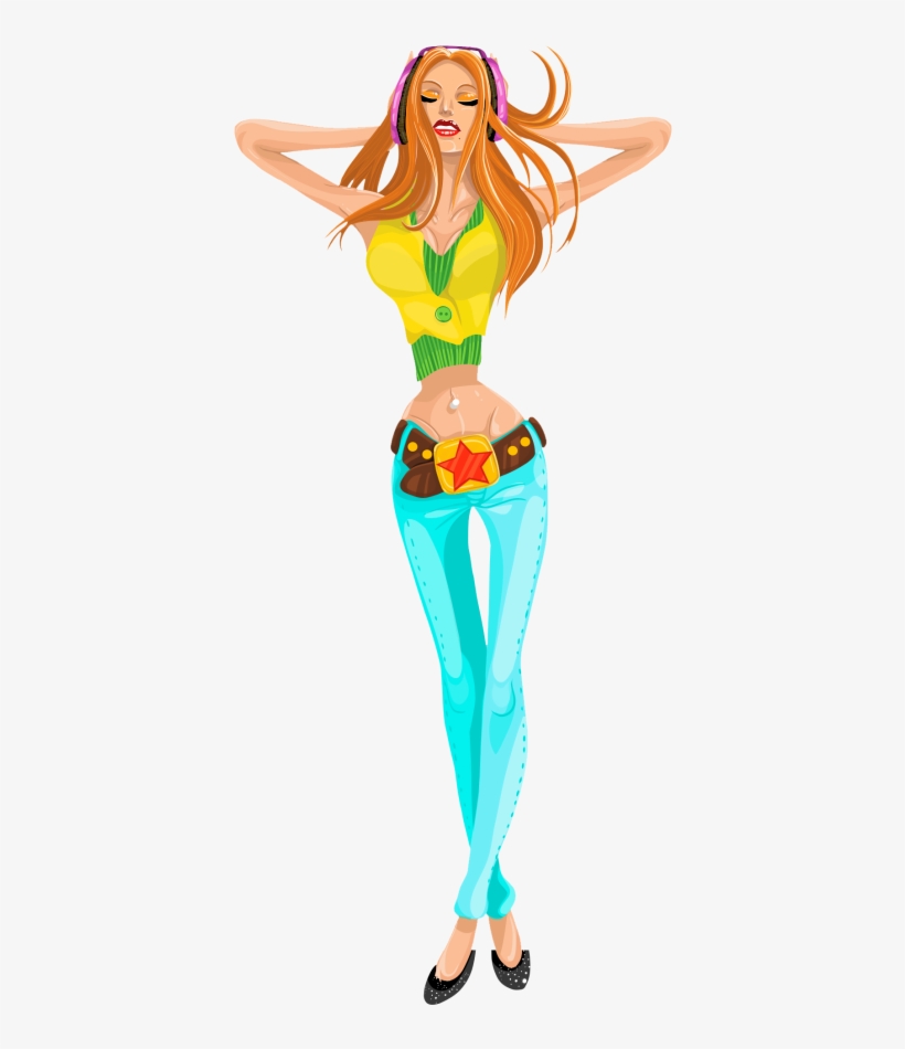 Sexy Girl Vector Png Transparent Image - Girl Sexy Transparent Png, transparent png #205572