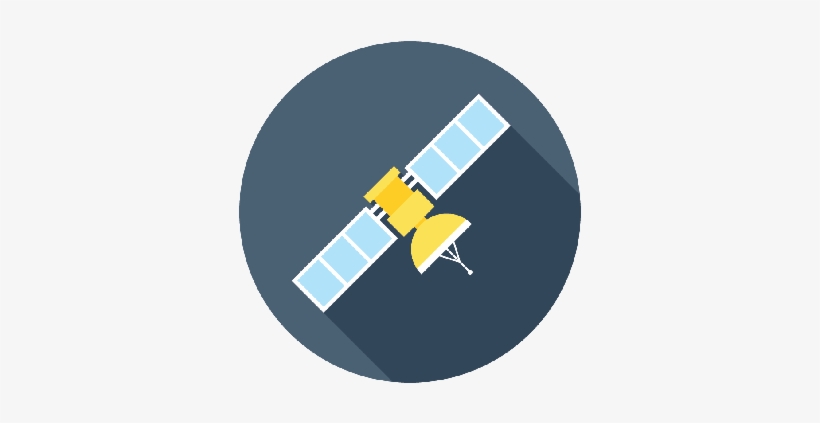 Flat Satellite Icon - Satellite Flat Icon Png, transparent png #206368