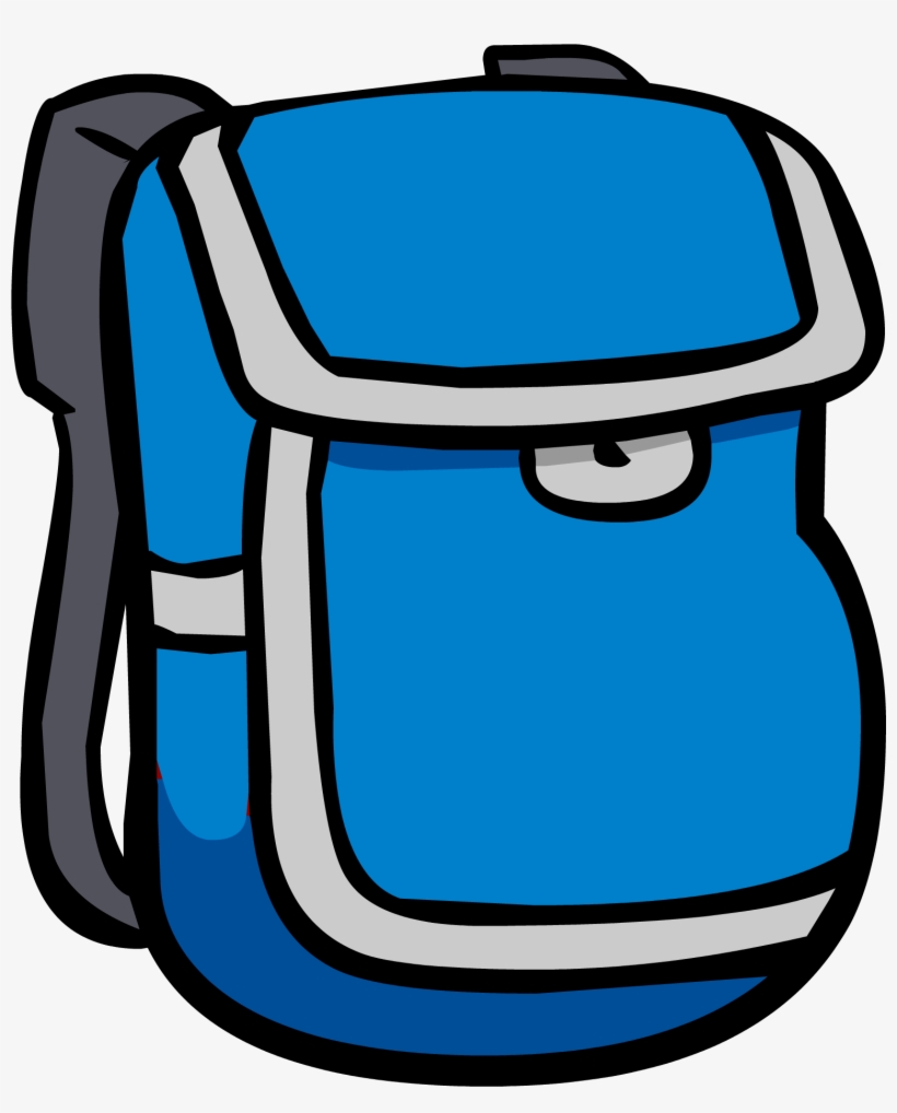 Blue Backpack - Mochilas Club Penguin, transparent png #206388