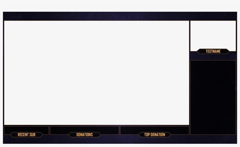 Twitch Stream Overlay Purple Gold Download By - Twitch.tv, transparent png #206418