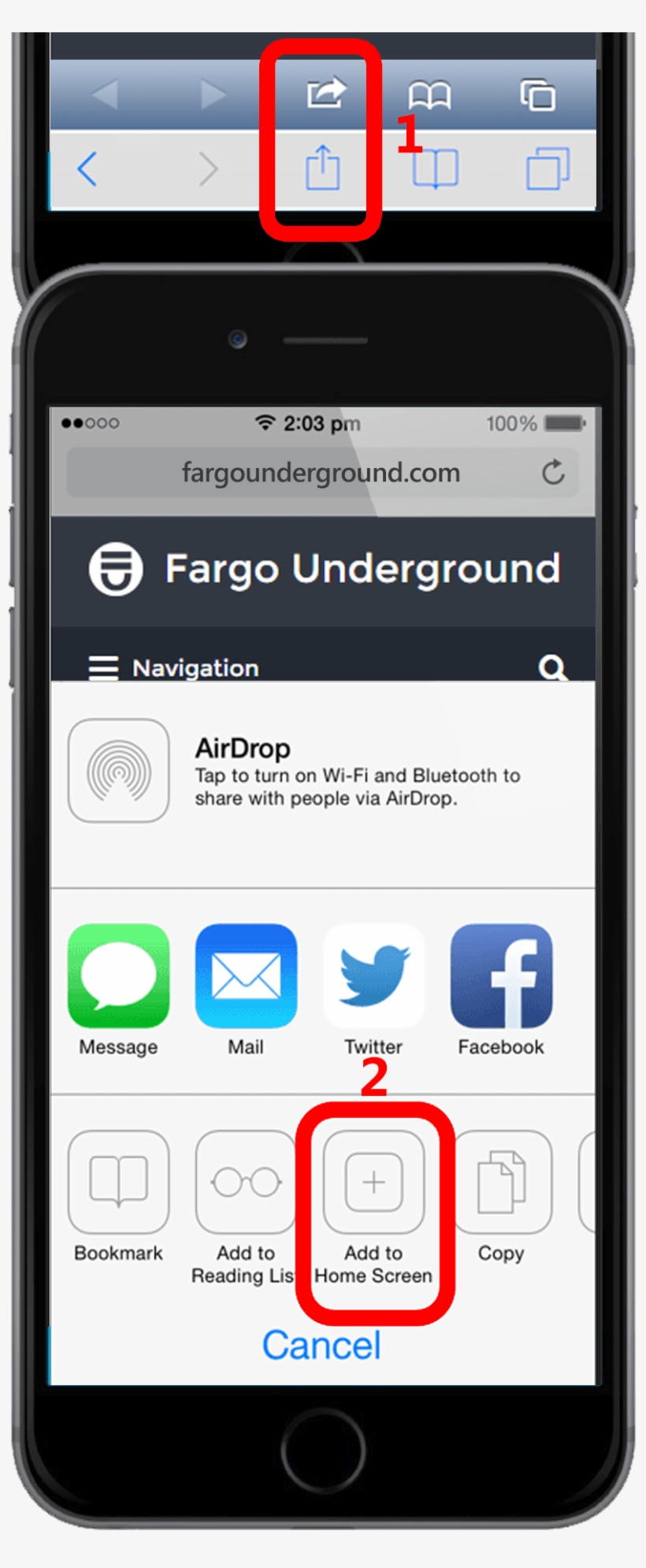 Add Fargo Underground To Iphone Homescreen - Iphone, transparent png #206788