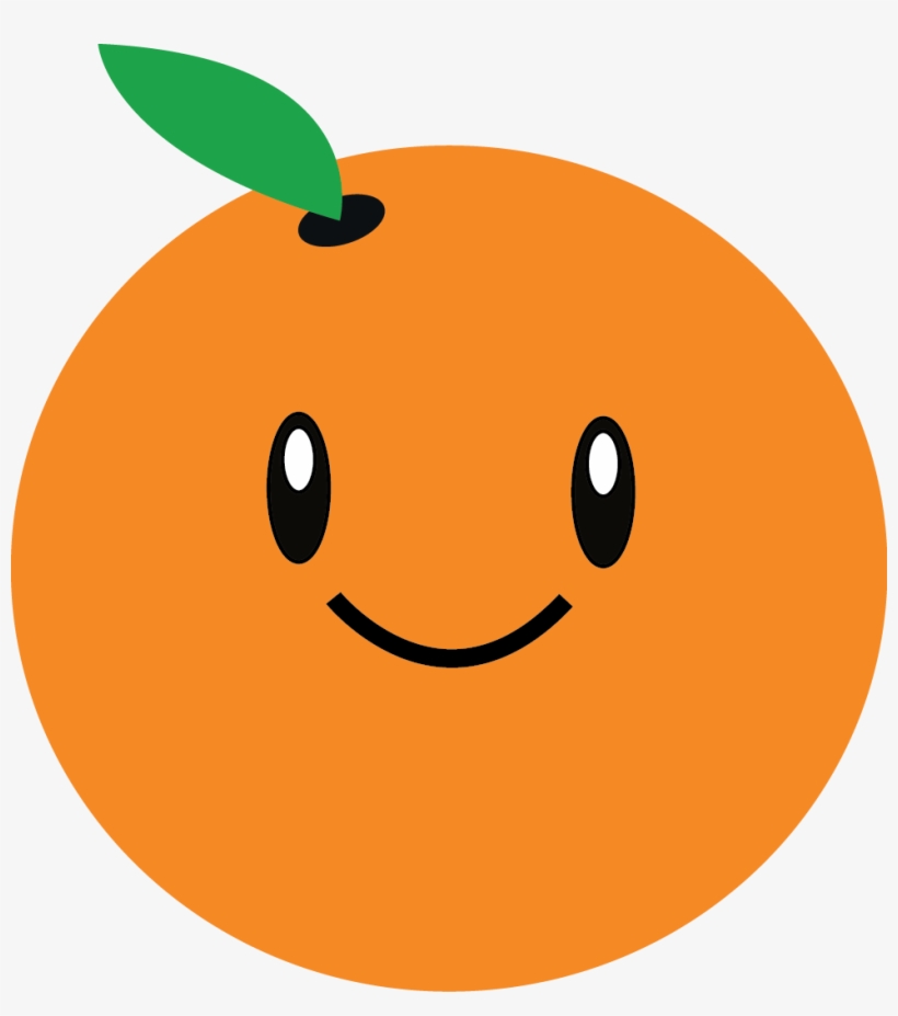 Top Images For Mandarin Cartoon On Picsunday - Orange Fruit Cartoon Png, transparent png #206835