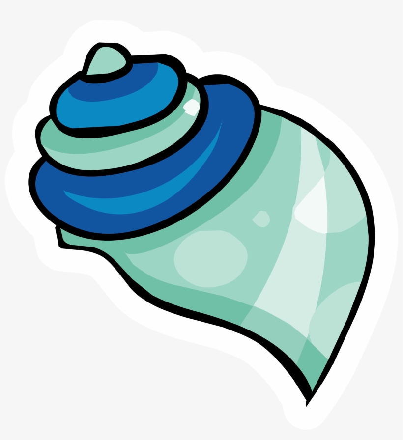 Seashell Pin - Png - Cartoon Seashell Png, transparent png #207092