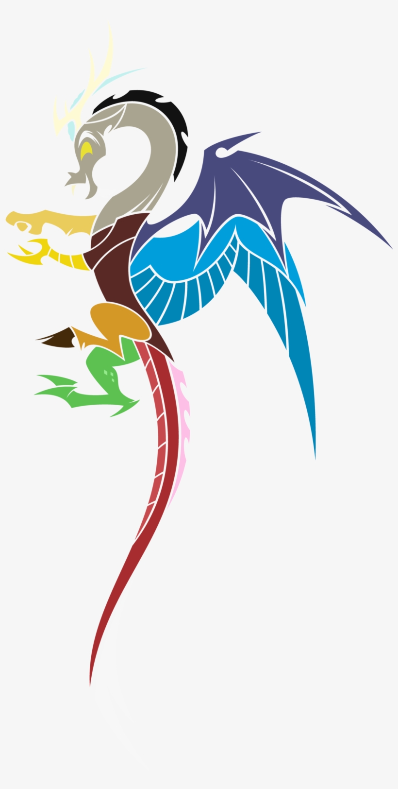 Discord Tattoo By Hexfloog - Elements Of Harmony My Little Pony Tribal, transparent png #207137
