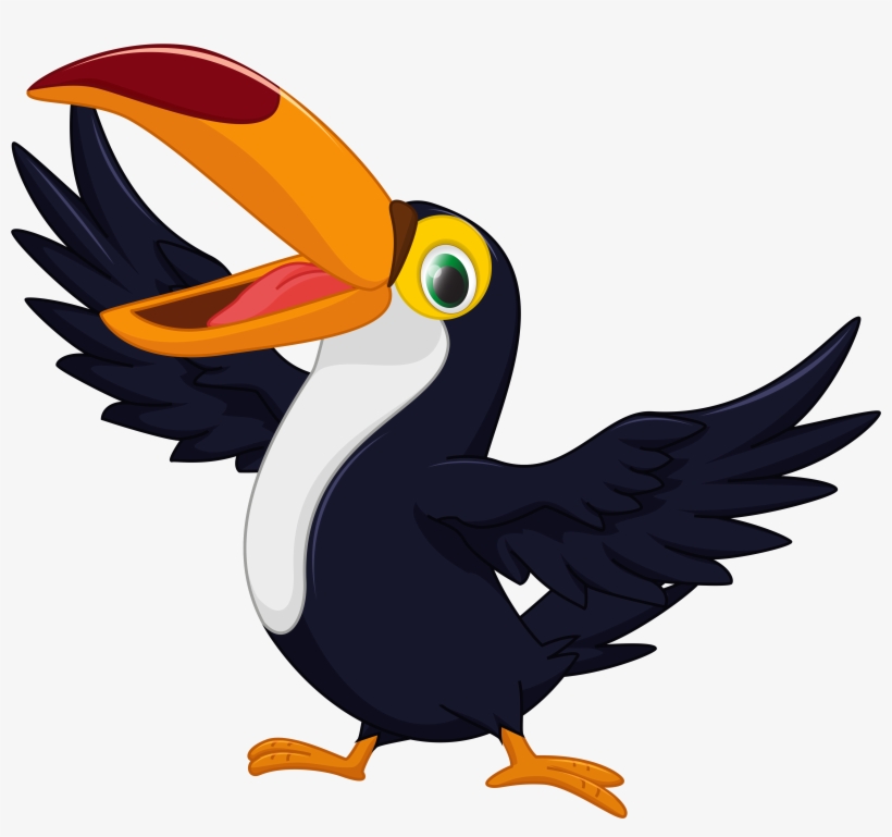 Clip Library B D F Orig Desene Animalute - Toucan Bird Cartoon, transparent png #207531