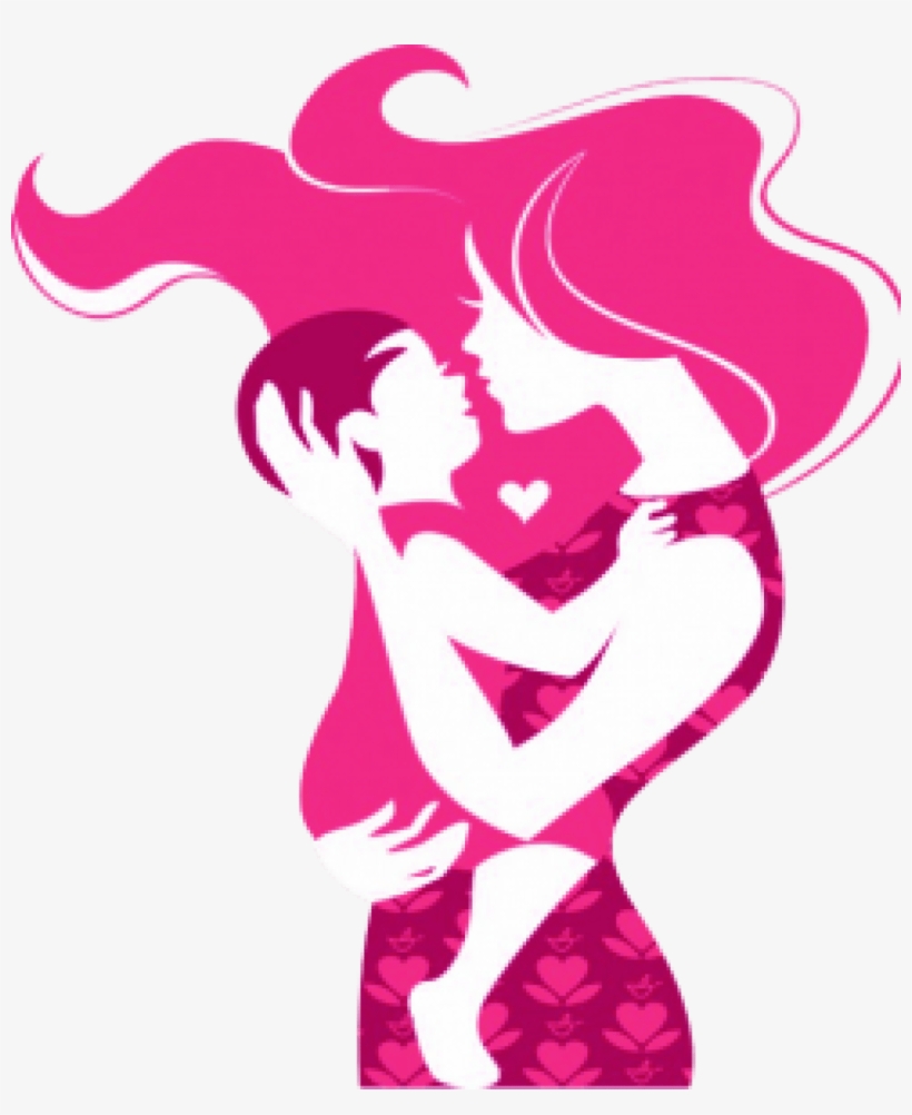 Cropped Cropped Mom Child Vector 503×6001 - Mother Day Vector 2018, transparent png #207745