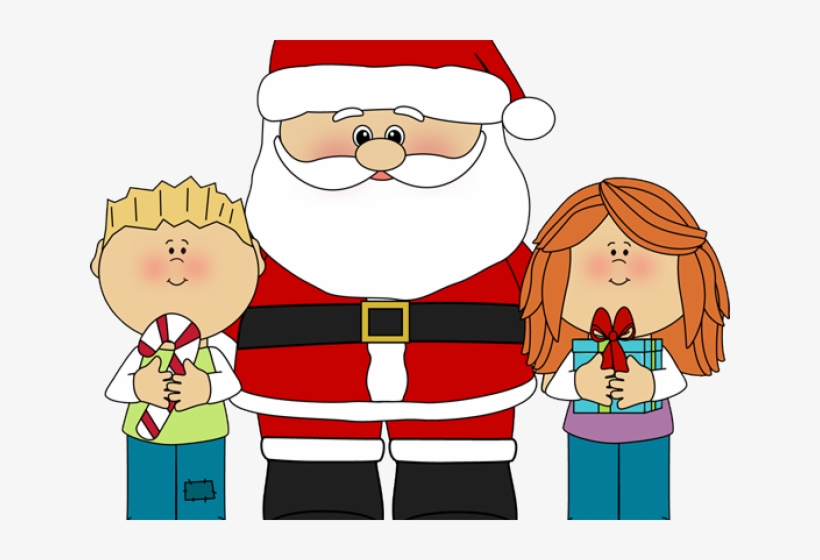 Sanya Clipart Kids - Silly Santa, transparent png #207842