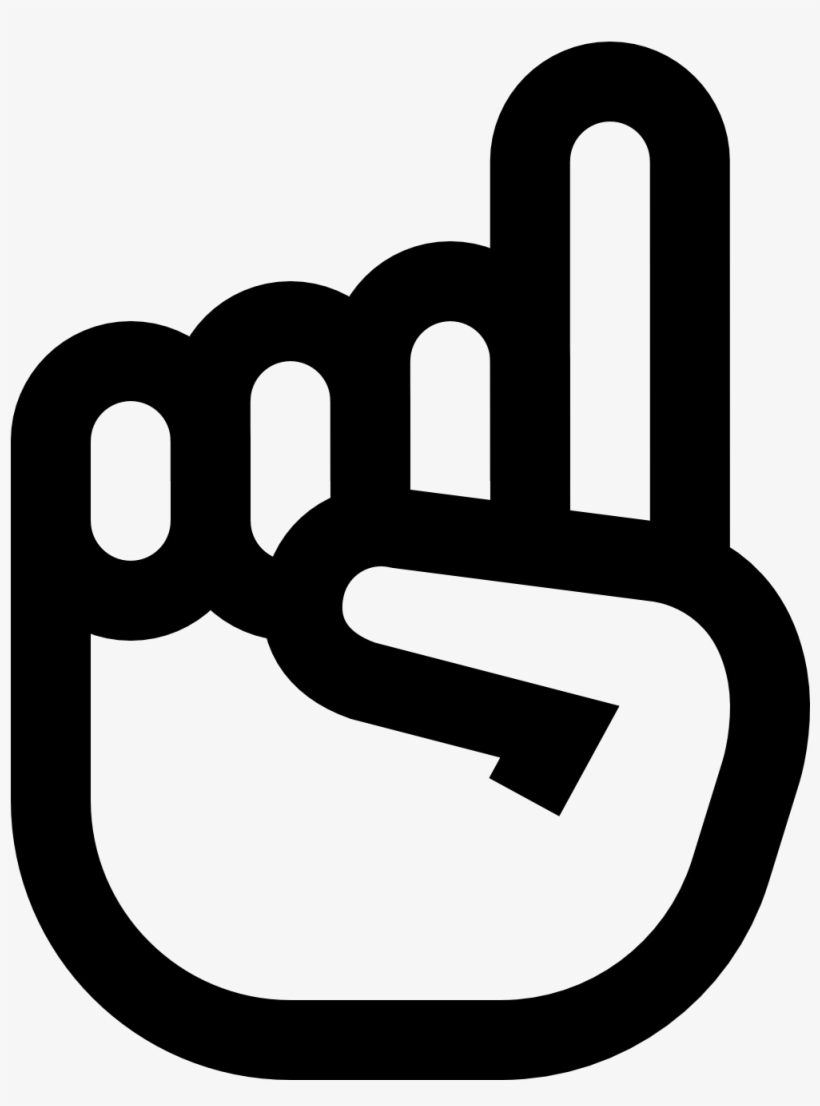 Png Black And White Stock Png Foam Finger Transparent - Icon, transparent png #207963