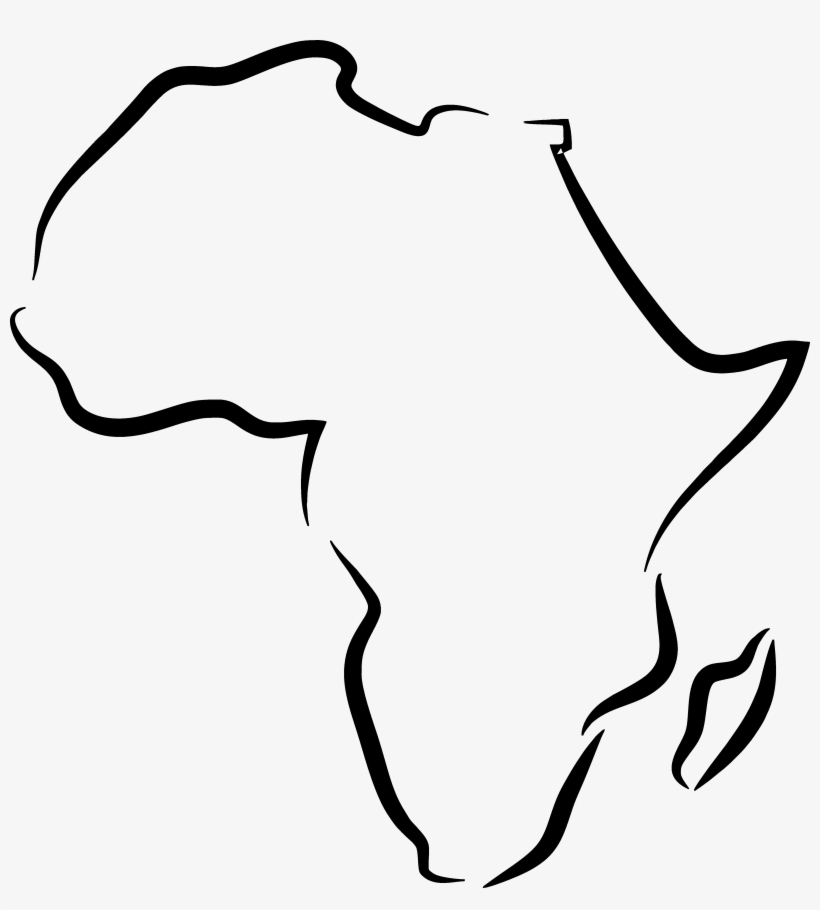 Africa Png Image Svg Free - Outline Of Africa Png, transparent png #207986