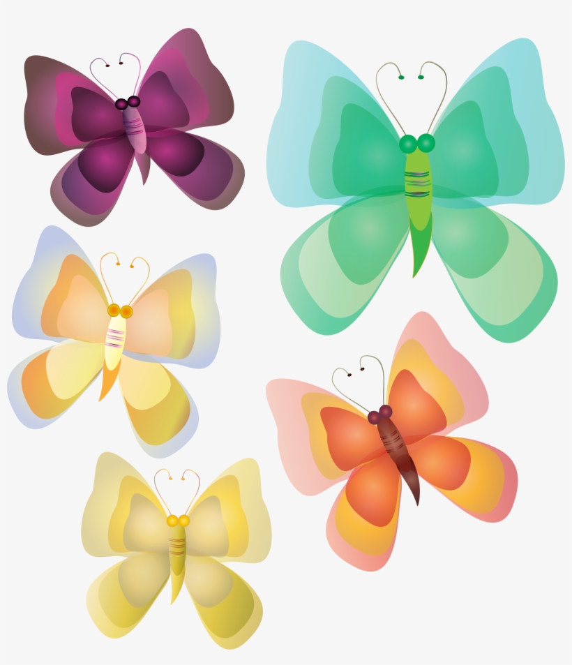 This Free Icons Png Design Of Not So Realistic Butterflies, transparent png #208212