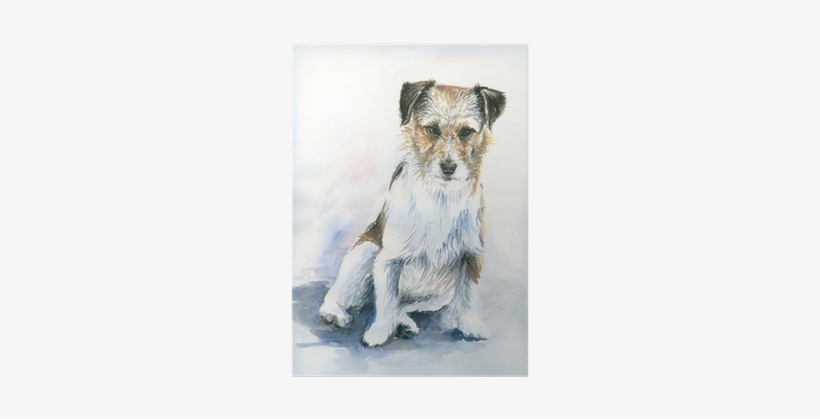 Lava Lava Painted Jack Russel Throw Pillow, Multi-colored, transparent png #208595