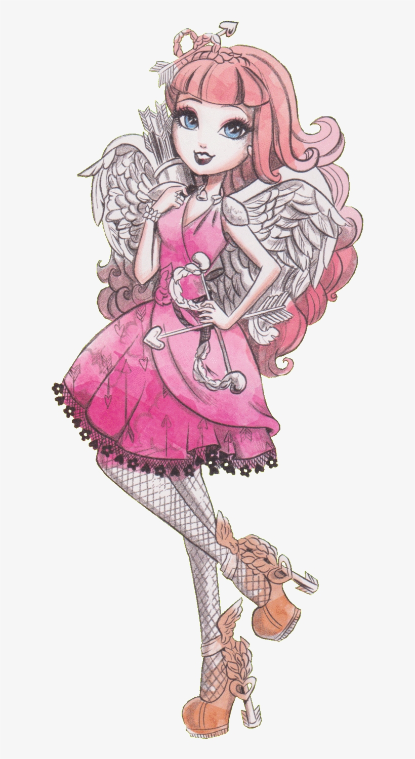 Cupid Original Book Art - Ever After High: True Hearts Day Reusable Sticker Book, transparent png #208775