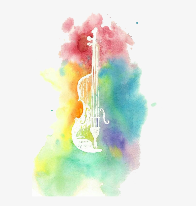 Violin Watercolor Painting Drawing - Watercolor Violin, transparent png #208855