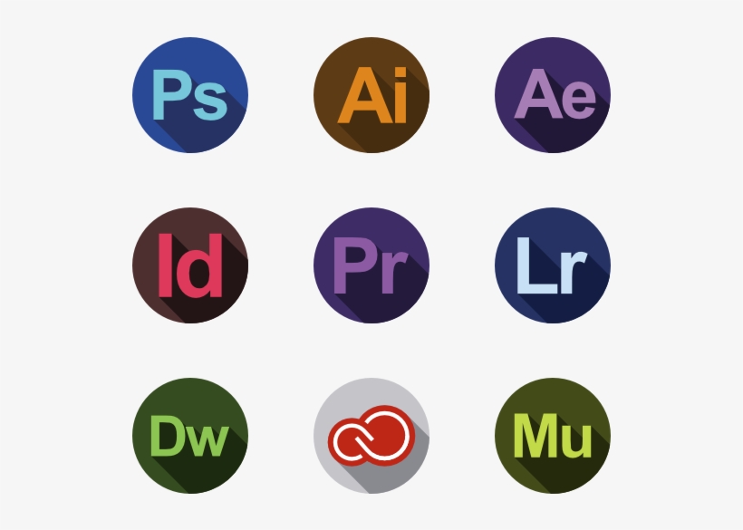 Photoshop Logo Clipart Abode - Adobe Icons Vector Png, transparent png #209006