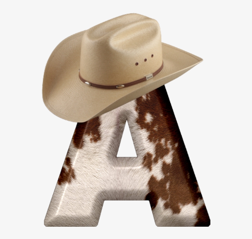 Alfabeto Decorativo Cowboy Png - Cowboy, transparent png #209124