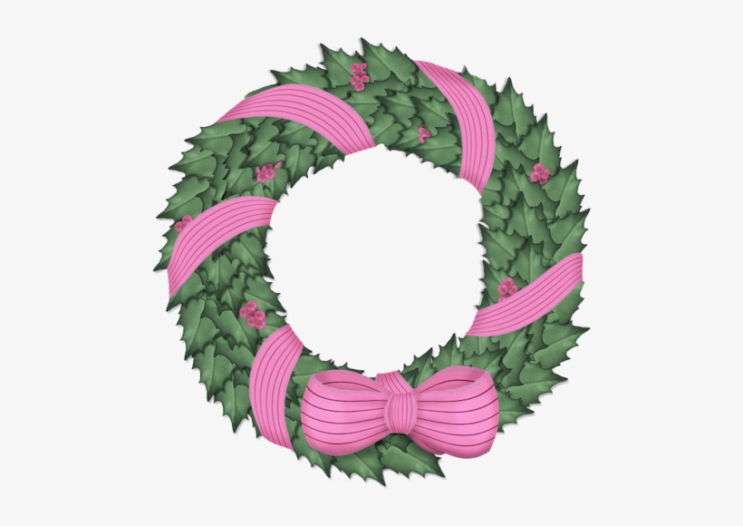 Clip Art Of Burlap Wreath Px - Christmas Day, transparent png #209170
