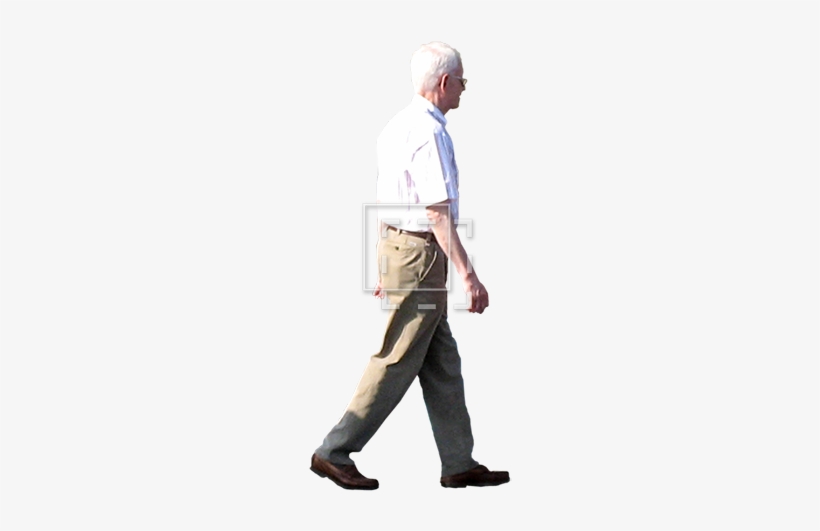 Retired Man Walking - Man Walking Side Png, transparent png #209172