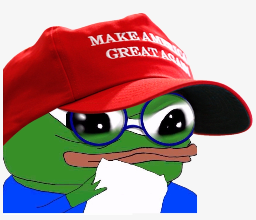 Make Great Eyewear Red Green Vertebrate Cap Headgear - Make America Great Again Pepe, transparent png #209194