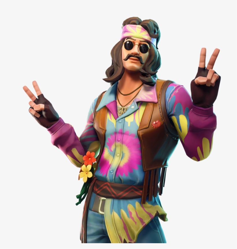 Far Out Man Fortnite New Leaked Skins Roadtrip, - Fortnite Hippie Skin Png, transparent png #209244