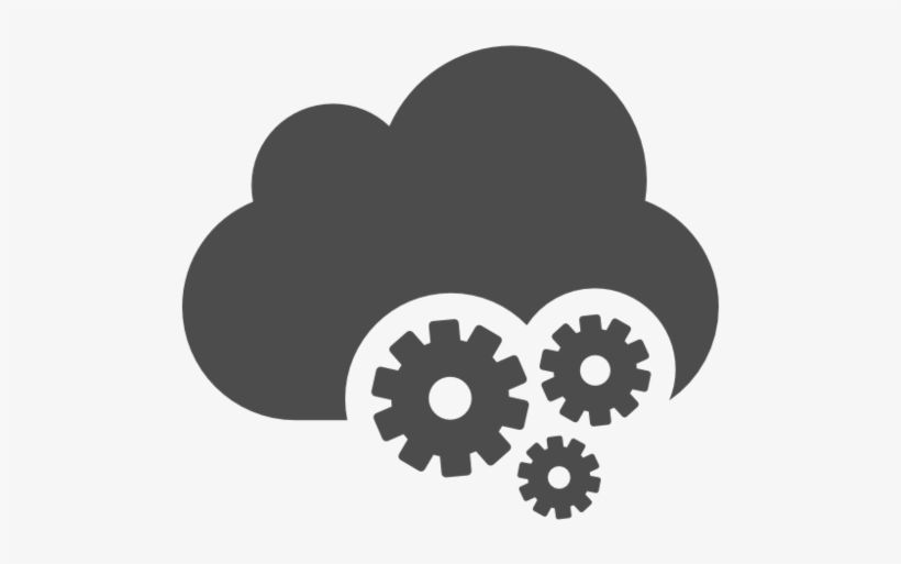 Cloud With Gears Wide New Color - Illustration, transparent png #209265
