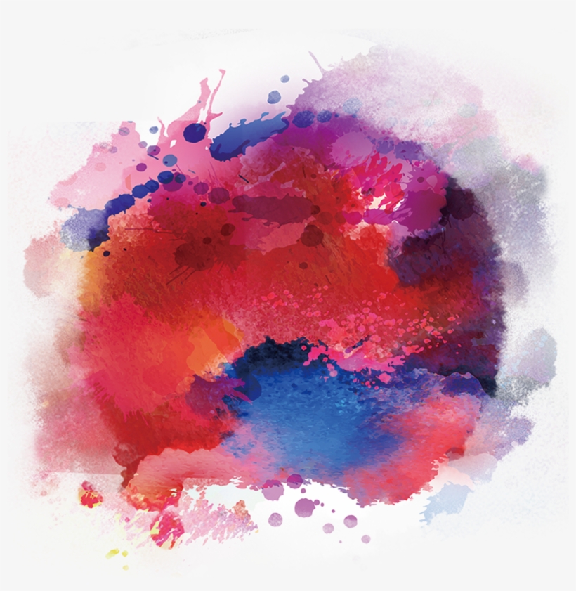 Paint Colourful Colours Watercolour Stained Stain Png - Party Poster Background Png, transparent png #209596