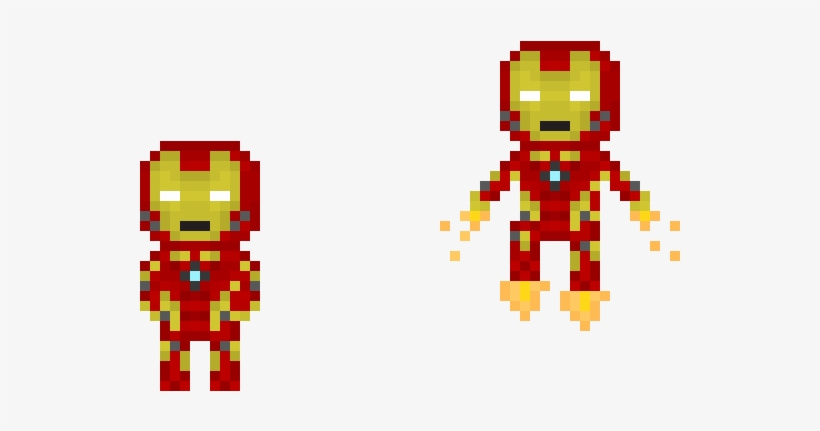 Iron Man - Pixel Art, transparent png #209698