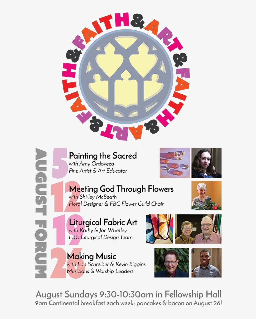 2018 August Forum-v2b Poster Letter - Faith & Art, transparent png #209867