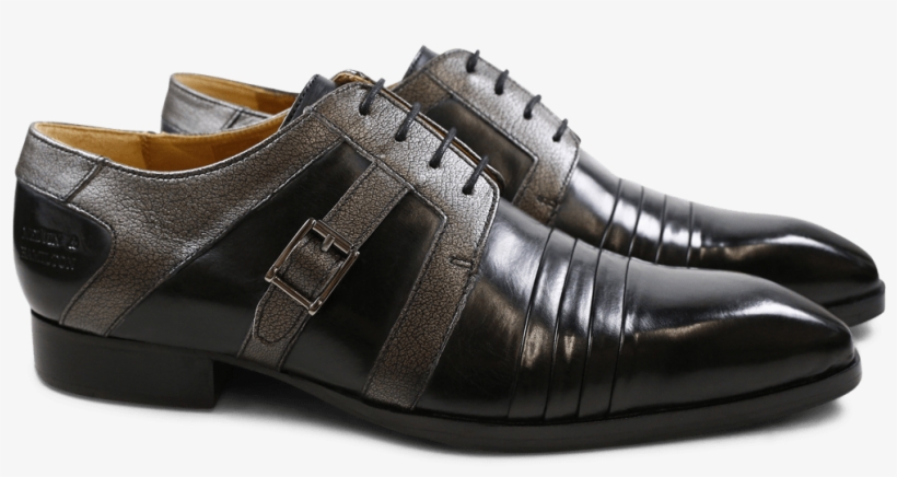 Oxford Shoes Ricky 2 Crust Aztek Black Smoke Buckle - Melvin & Hamilton Laarzen, Zwart, Maat 44, transparent png #209897