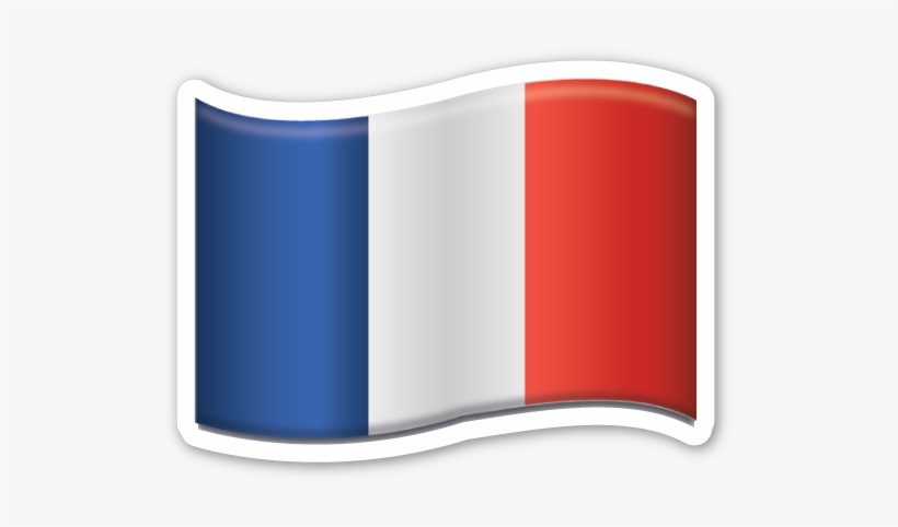Flag Of France Flag Emoji, Flag Of France, Emoji Stickers, - Bandera De Francia Emoji, transparent png #2000014